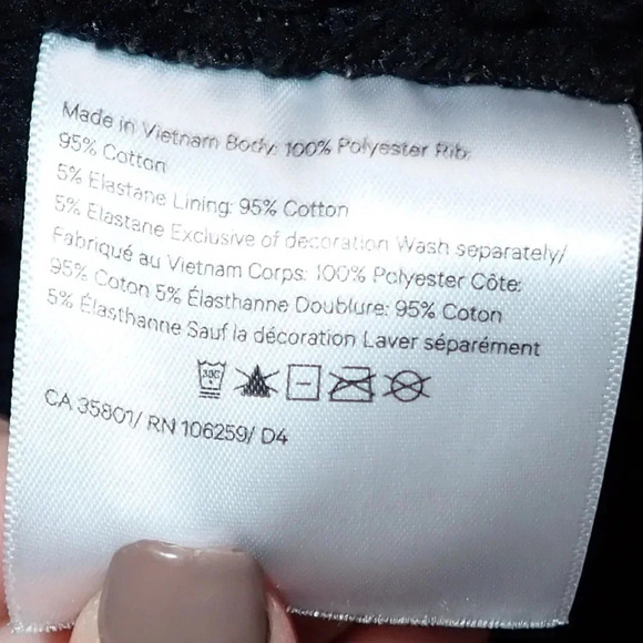 Lululemon Textured Fleece 1/2 Zip Black Size 12 - Picture 2 of 12